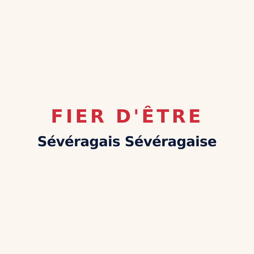 Tasse « Fier d'être Sévéragais Sévéragaise » — design pour Sévérac d'Aveyron