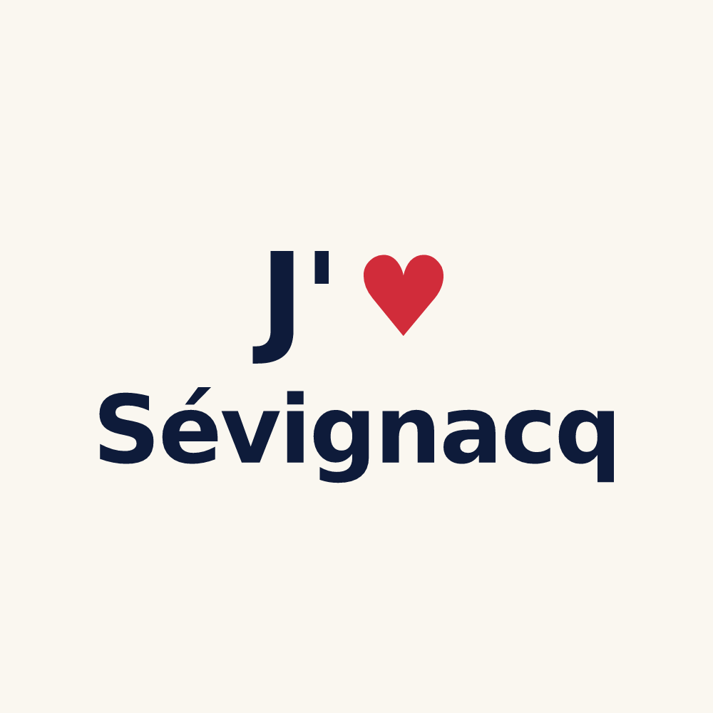 Tasse personnalisée Sévignacq — design J'aime Sévignacq