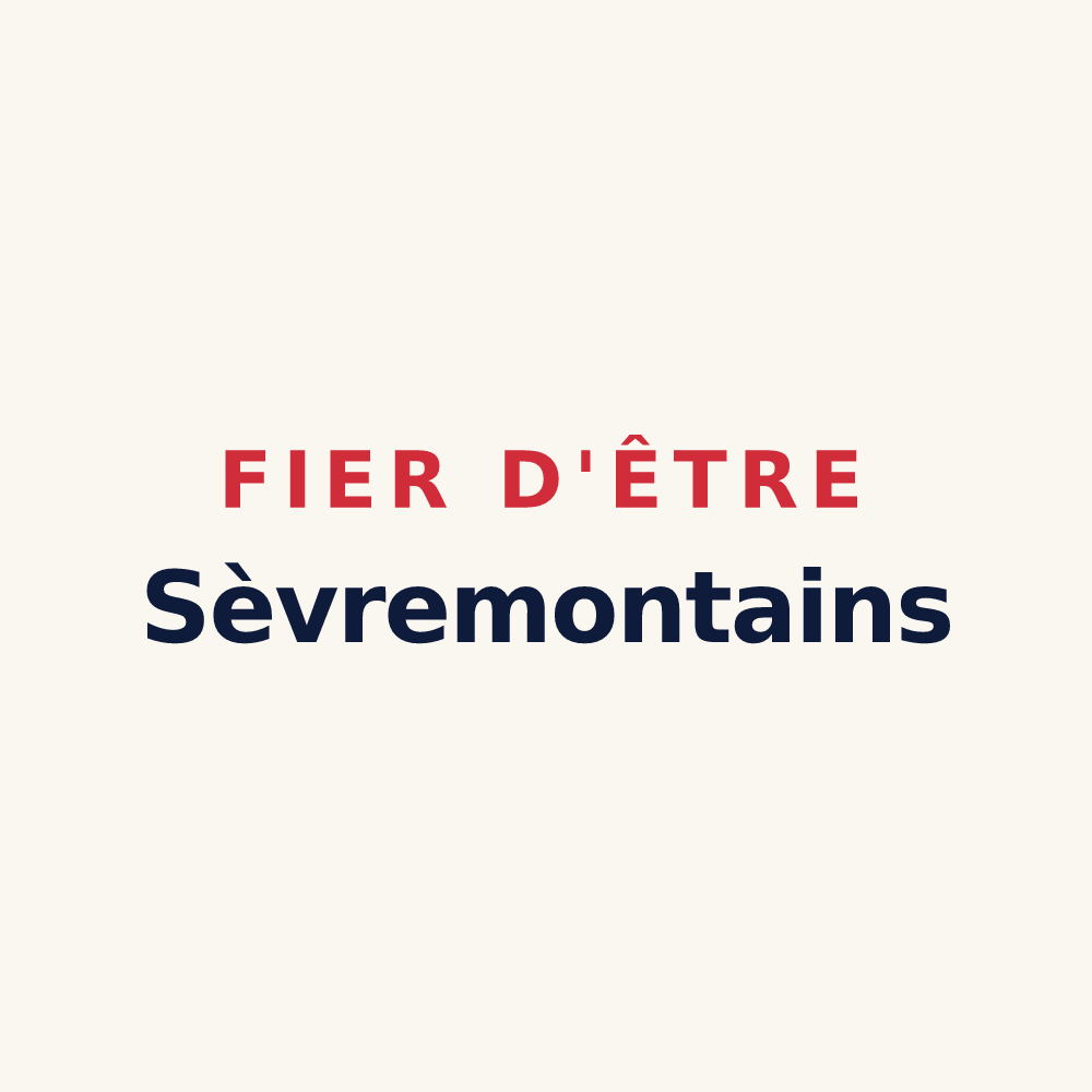 Tasse « Fier d'être Sèvremontains » — design pour Sèvremont