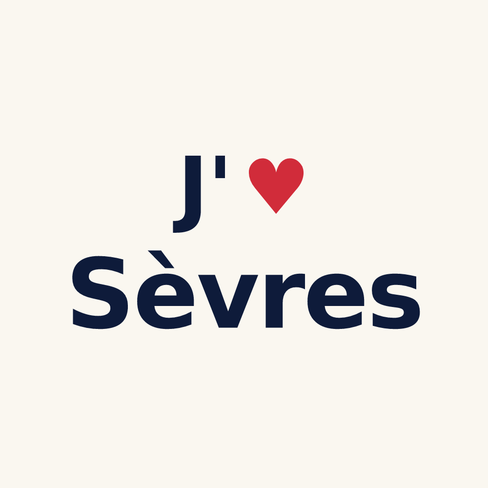 Tasse personnalisée Sèvres — design J'aime Sèvres
