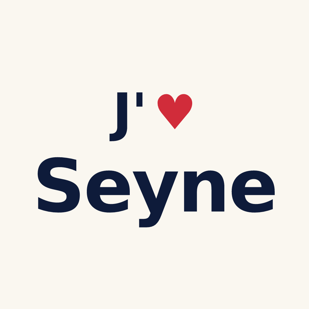 Tasse personnalisée Seyne — design J'aime Seyne