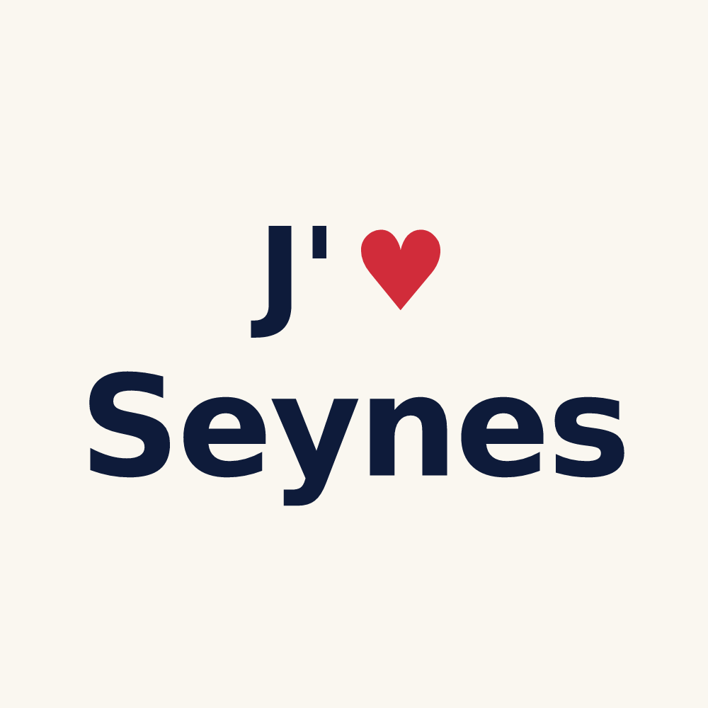 Tasse personnalisée Seynes — design J'aime Seynes
