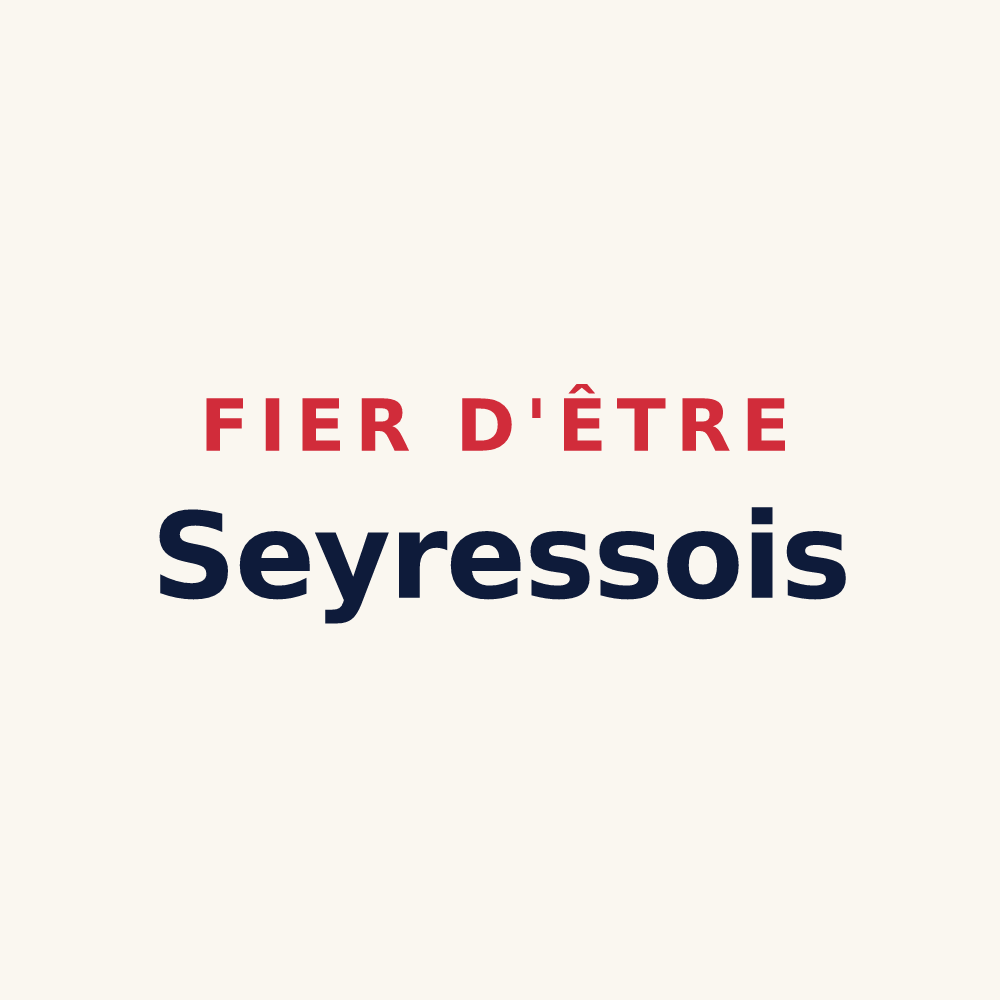 Tasse « Fier d'être Seyressois » — design pour Seyresse