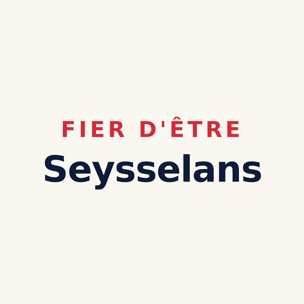Tasse « Fier d'être Seysselans » — design pour Seyssel