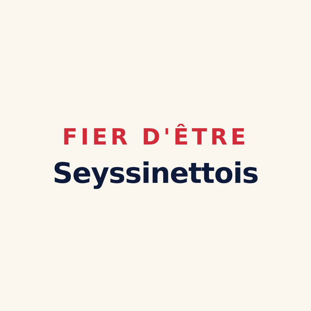 Tasse « Fier d'être Seyssinettois » — design pour Seyssinet-Pariset