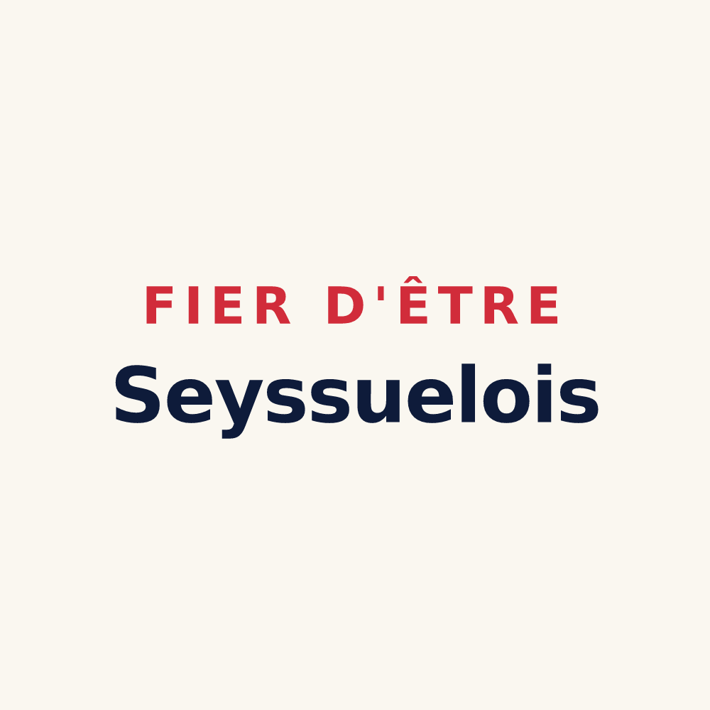 Tasse « Fier d'être Seyssuelois » — design pour Seyssuel