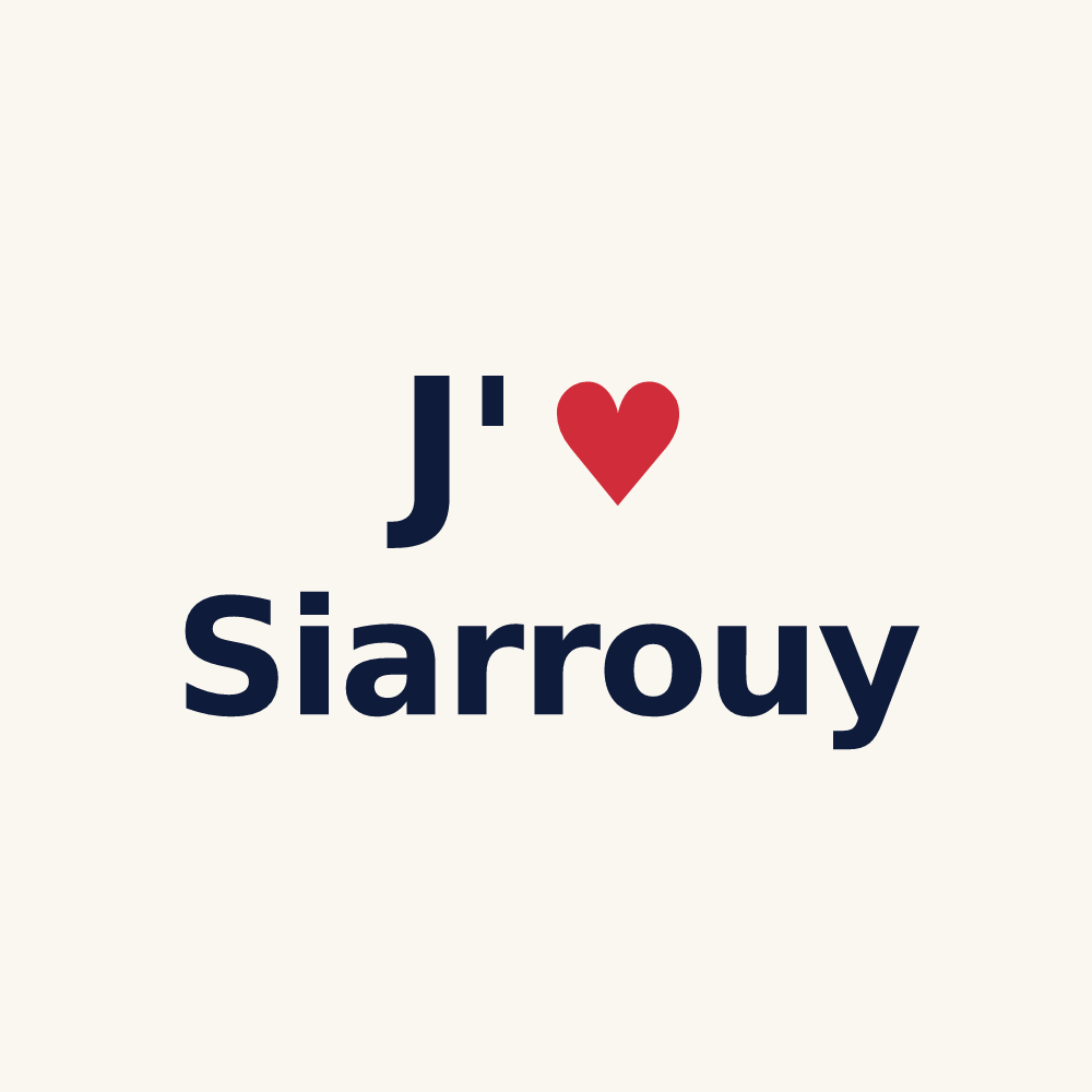 Tasse personnalisée Siarrouy — design J'aime Siarrouy