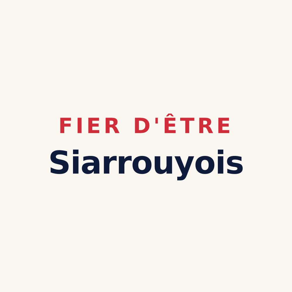 Tasse « Fier d'être Siarrouyois » — design pour Siarrouy