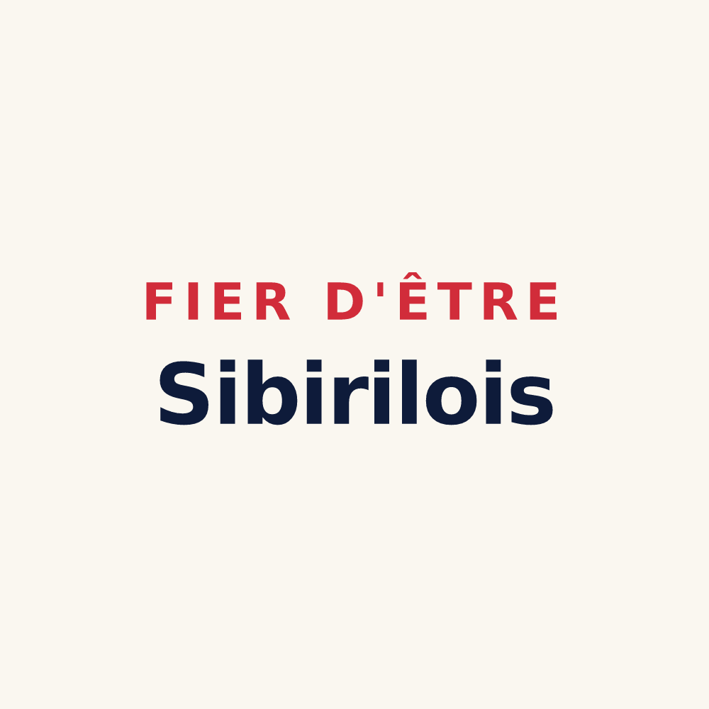 Tasse « Fier d'être Sibirilois » — design pour Sibiril