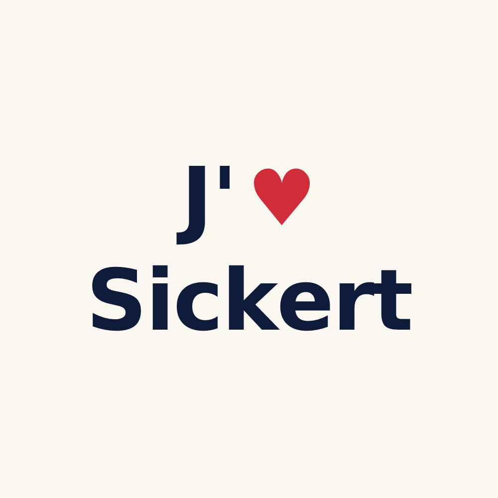Tasse personnalisée Sickert — design J'aime Sickert
