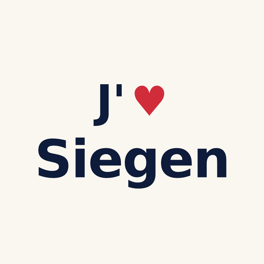 Tasse personnalisée Siegen — design J'aime Siegen
