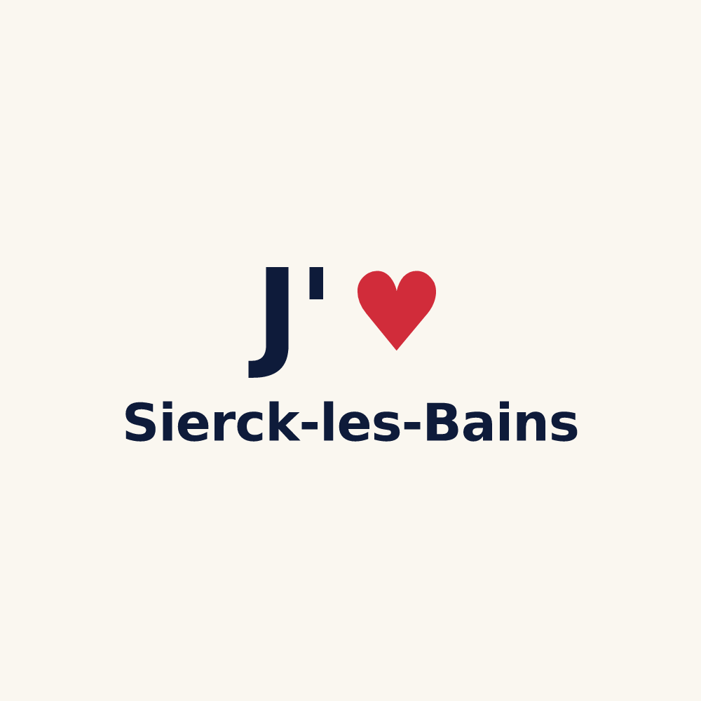 Tasse personnalisée Sierck-les-Bains — design J'aime Sierck-les-Bains