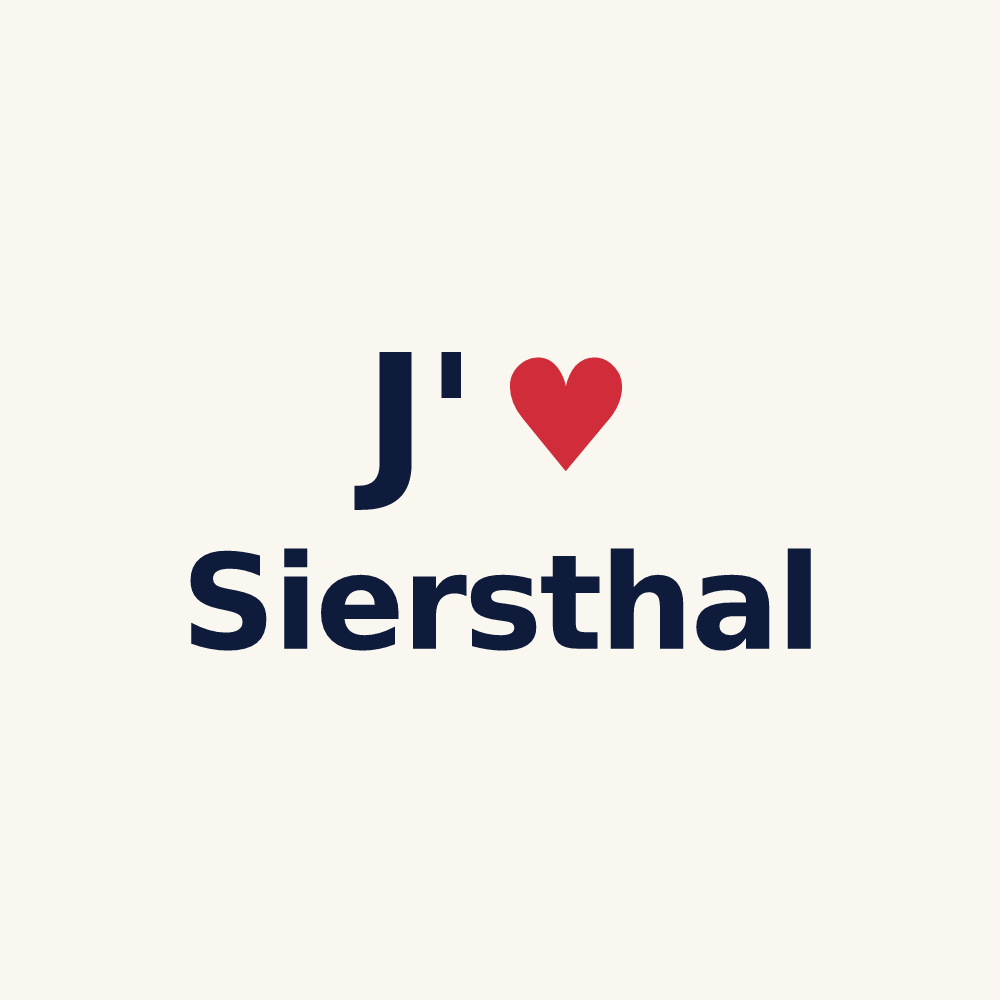 Tasse personnalisée Siersthal — design J'aime Siersthal