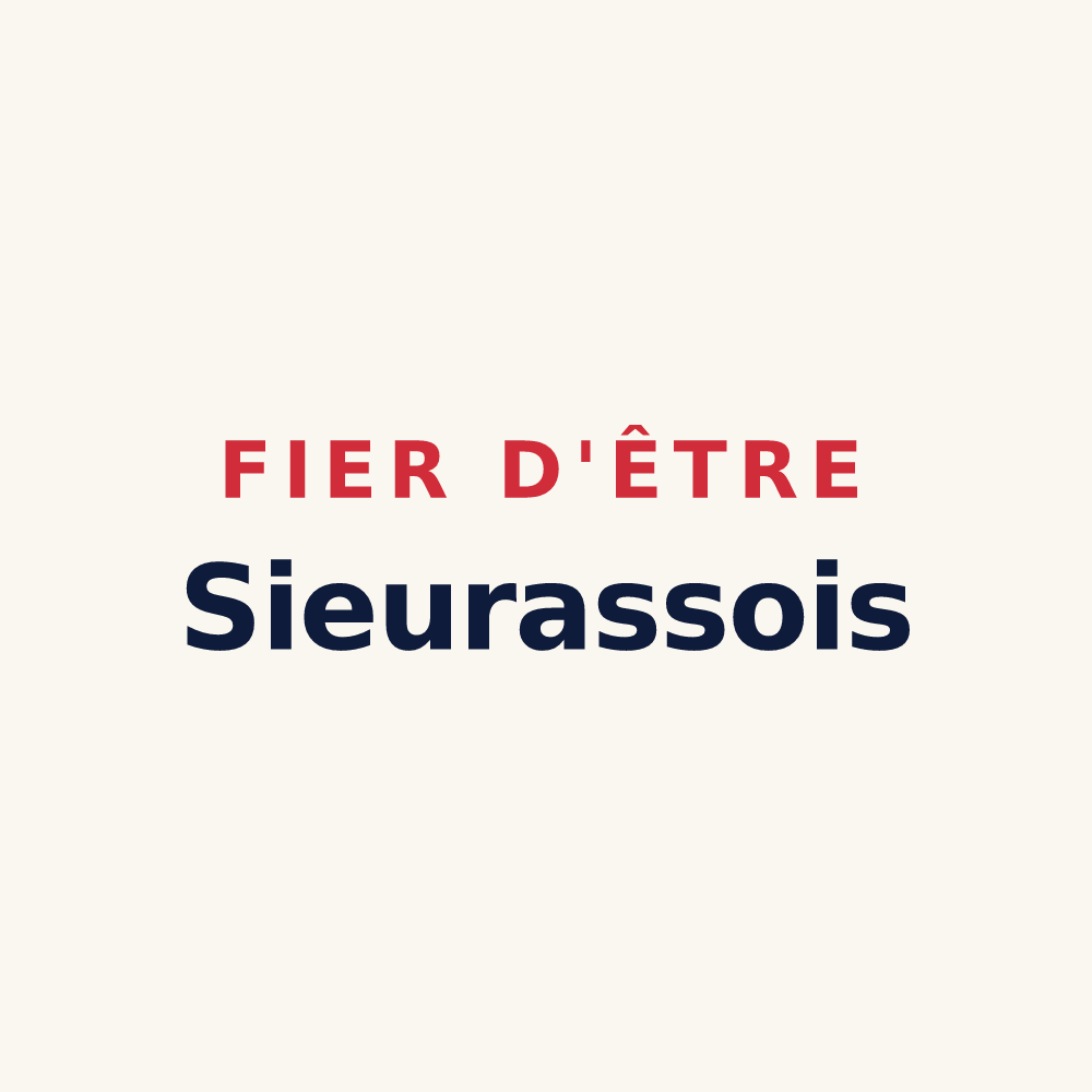 Tasse « Fier d'être Sieurassois » — design pour Sieuras