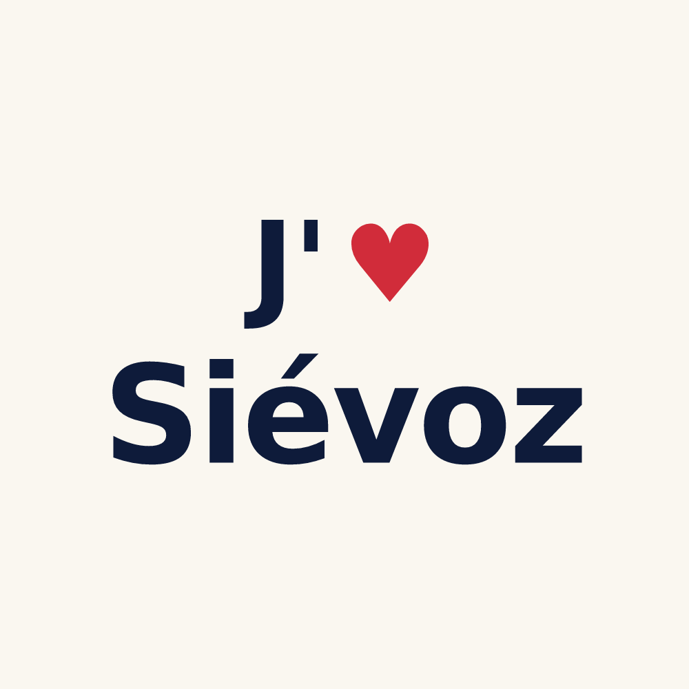 Tasse personnalisée Siévoz — design J'aime Siévoz