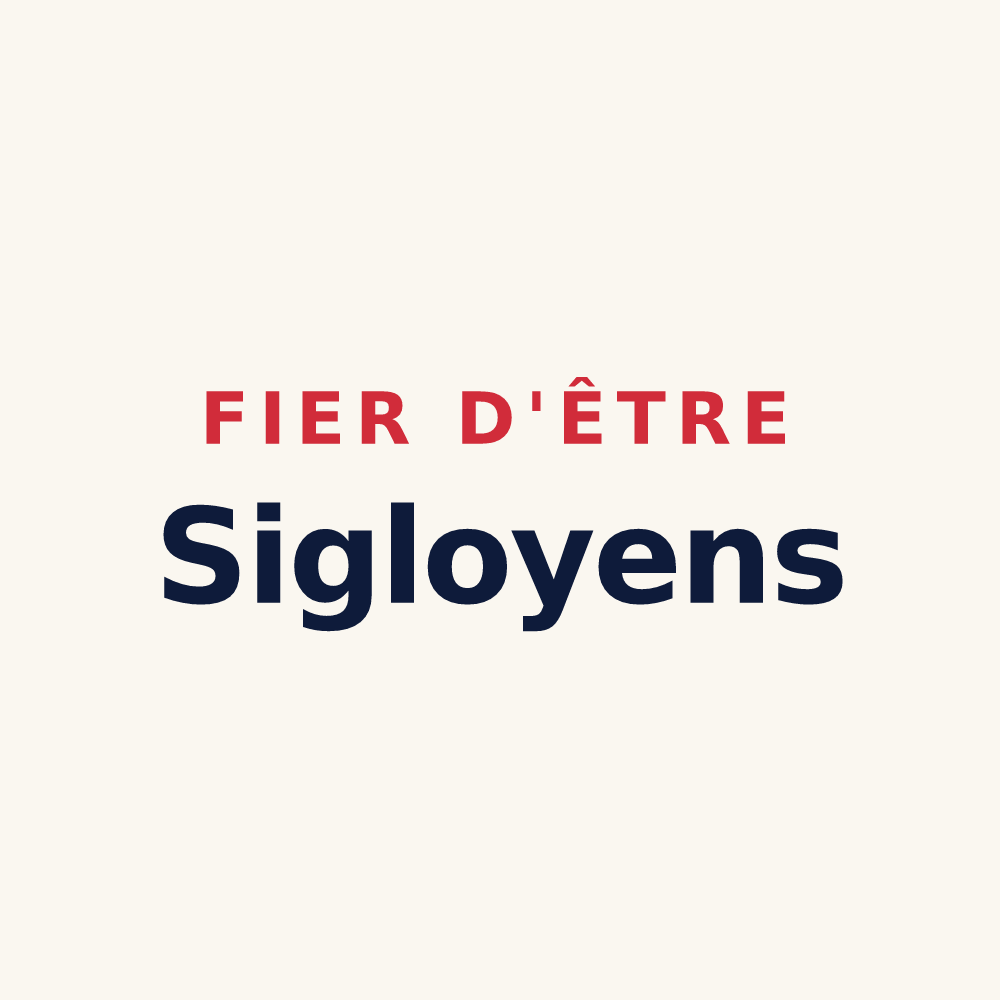 Tasse « Fier d'être Sigloyens » — design pour Sigloy