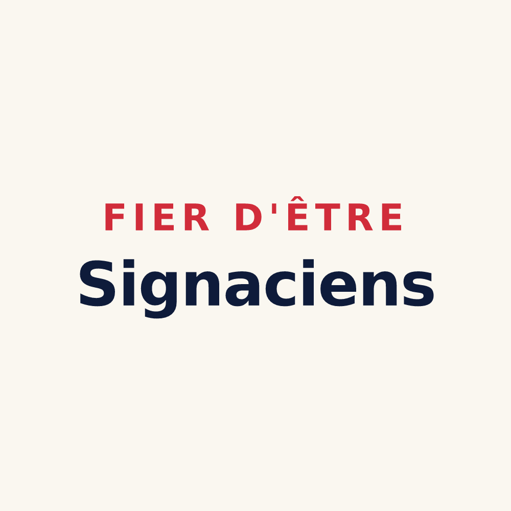 Tasse « Fier d'être Signaciens » — design pour Signy-l'Abbaye