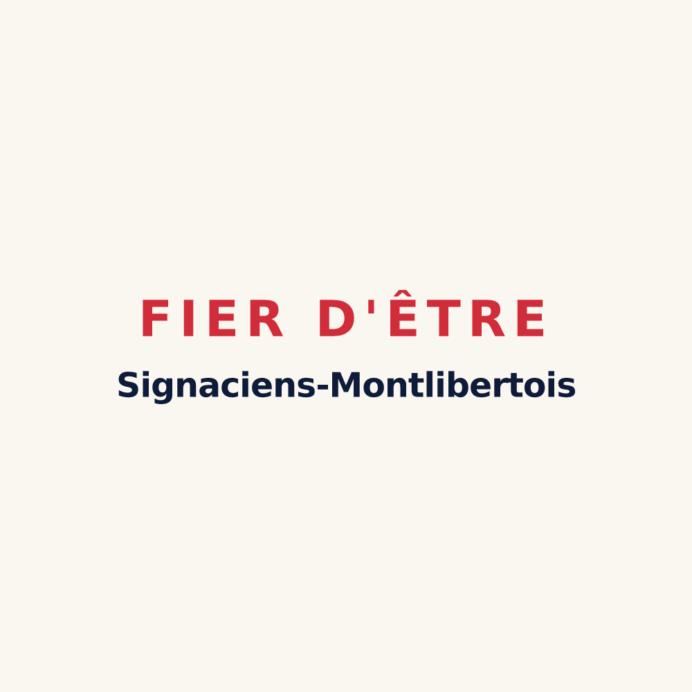 Tasse « Fier d'être Signaciens-Montlibertois » — design pour Signy-Montlibert