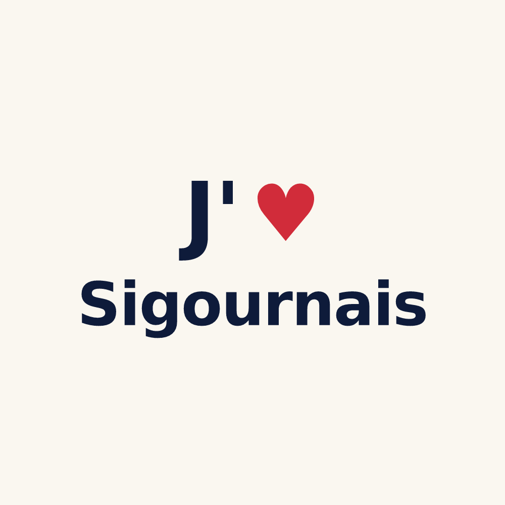 Tasse personnalisée Sigournais — design J'aime Sigournais