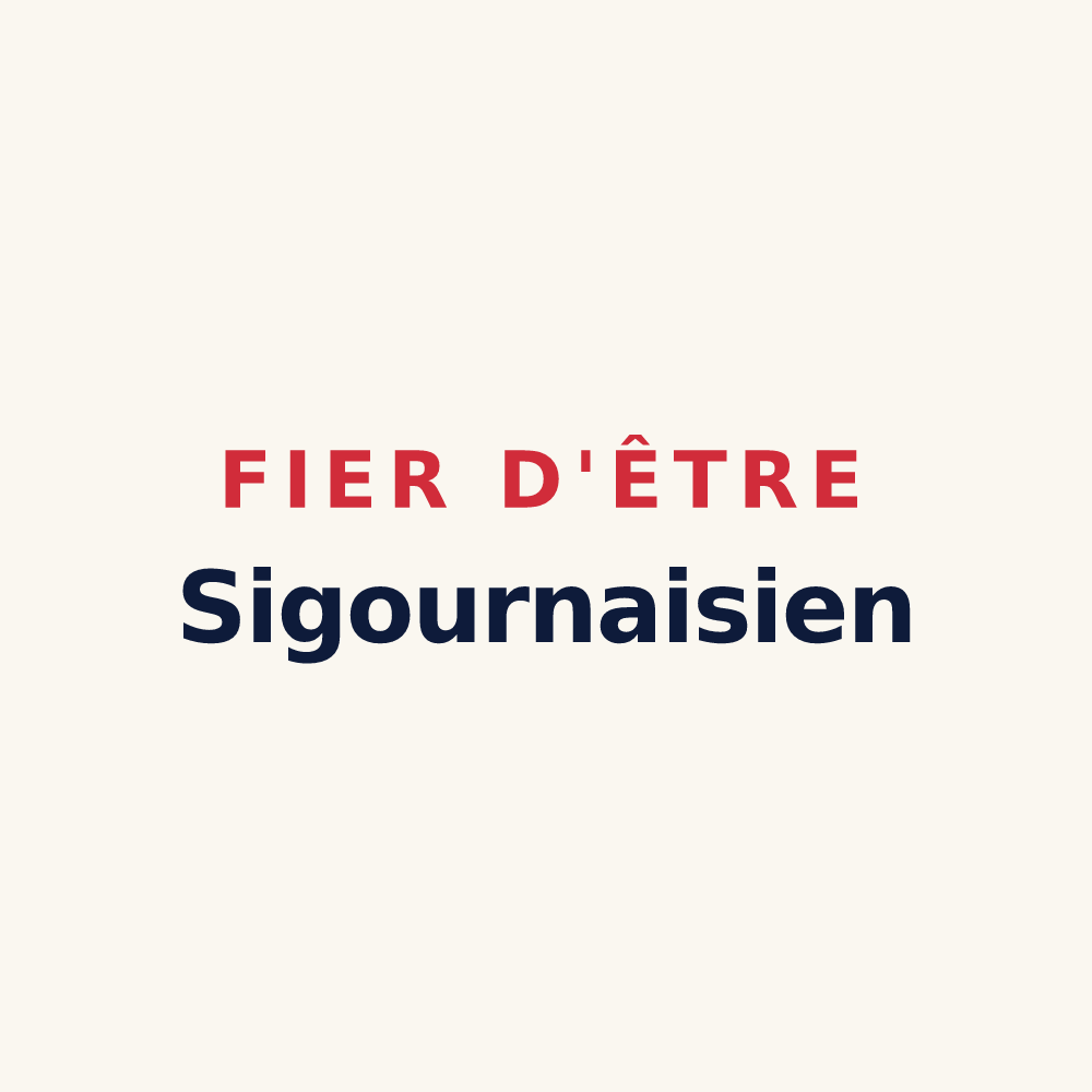 Tasse « Fier d'être Sigournaisien » — design pour Sigournais