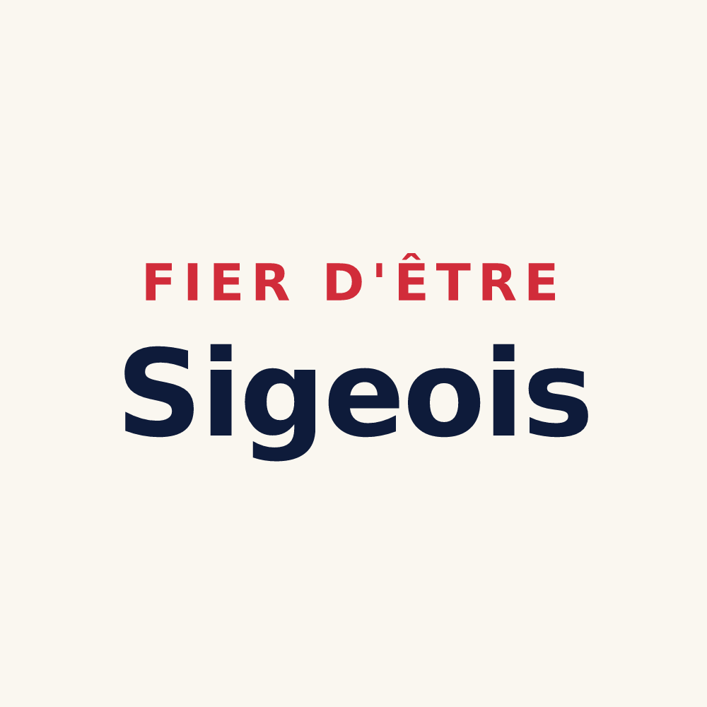 Tasse « Fier d'être Sigeois » — design pour Sigy-en-Bray