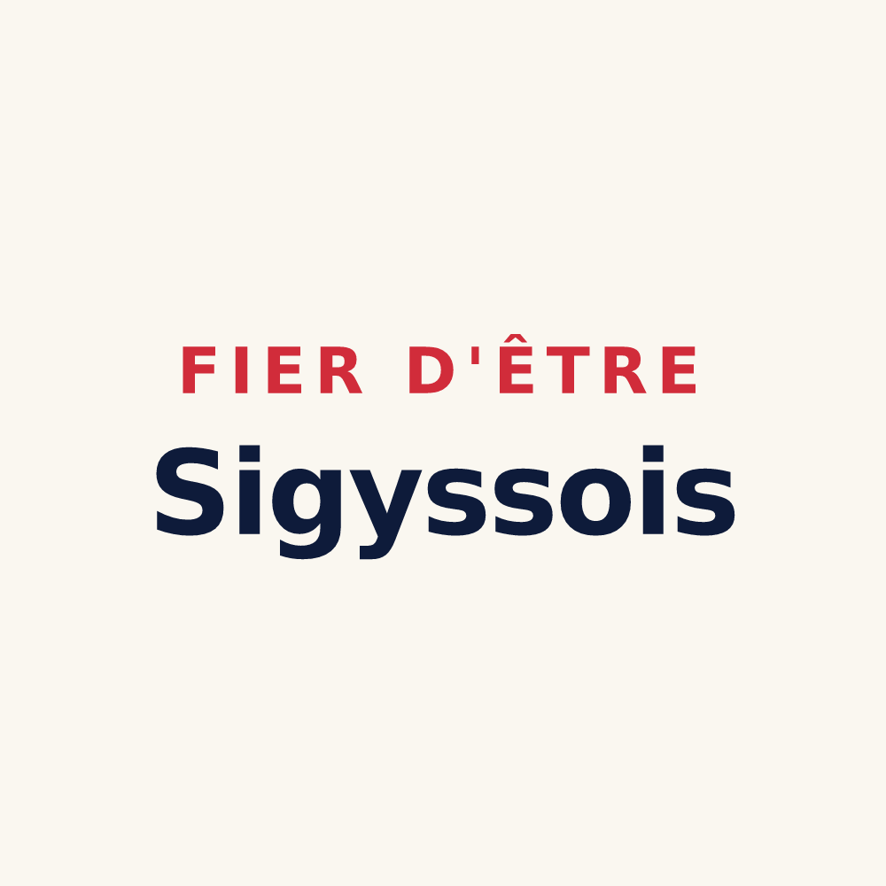 Tasse « Fier d'être Sigyssois » — design pour Sigy