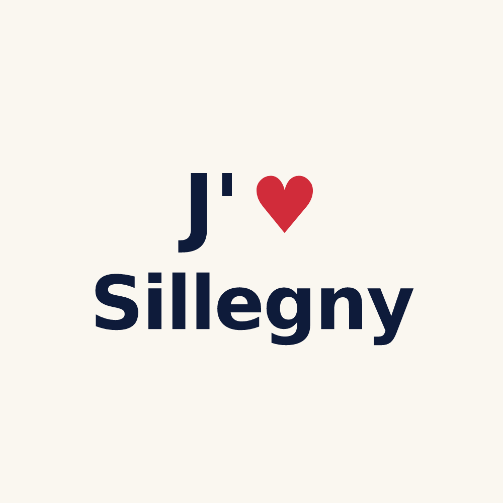 Tasse personnalisée Sillegny — design J'aime Sillegny