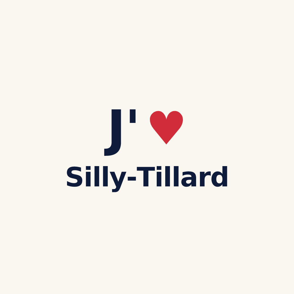 Tasse personnalisée Silly-Tillard — design J'aime Silly-Tillard