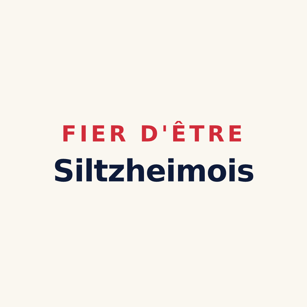 Tasse « Fier d'être Siltzheimois » — design pour Siltzheim
