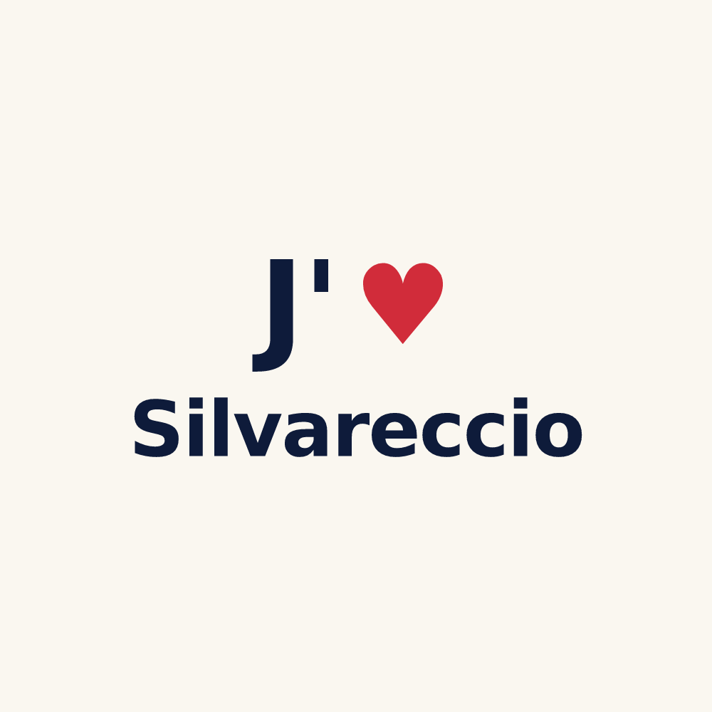 Tasse personnalisée Silvareccio — design J'aime Silvareccio