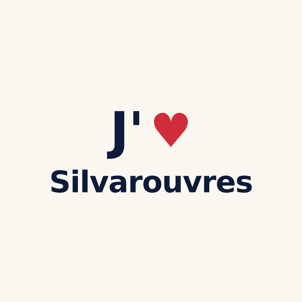 Tasse personnalisée Silvarouvres — design « J'aime Silvarouvres » imprimé sur la tasse