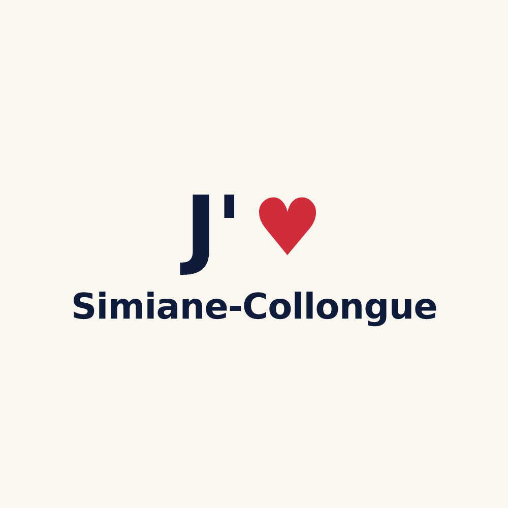 Tasse personnalisée Simiane-Collongue — design J'aime Simiane-Collongue