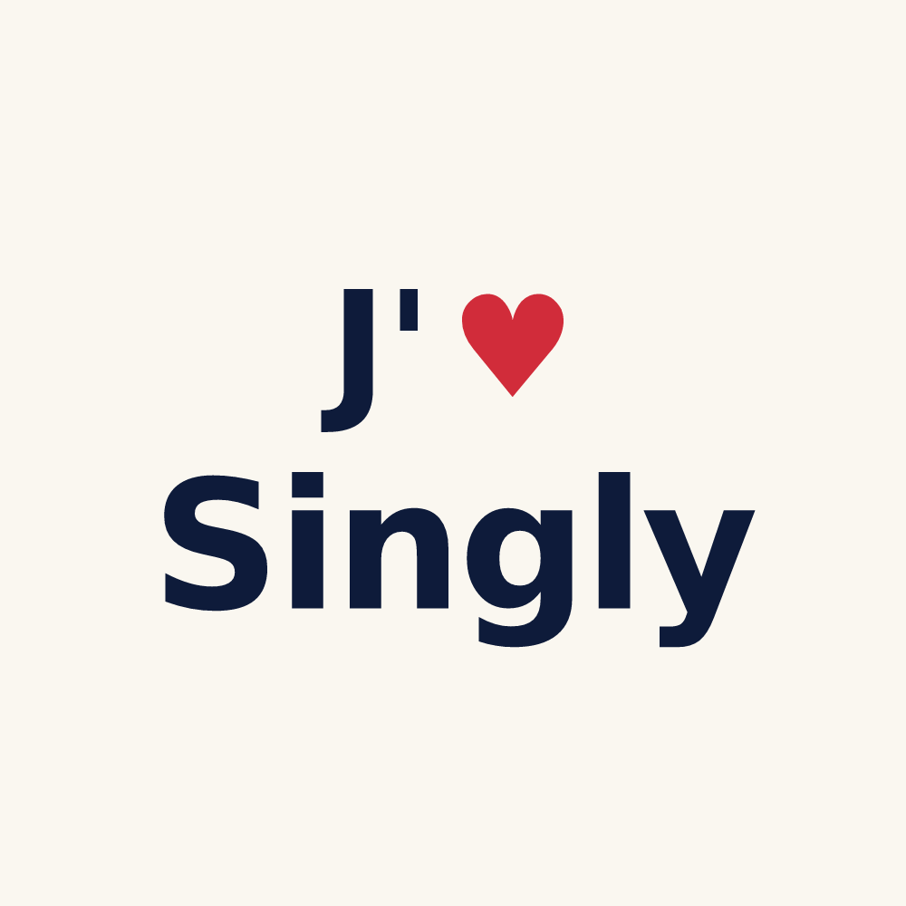 Tasse personnalisée Singly — design J'aime Singly