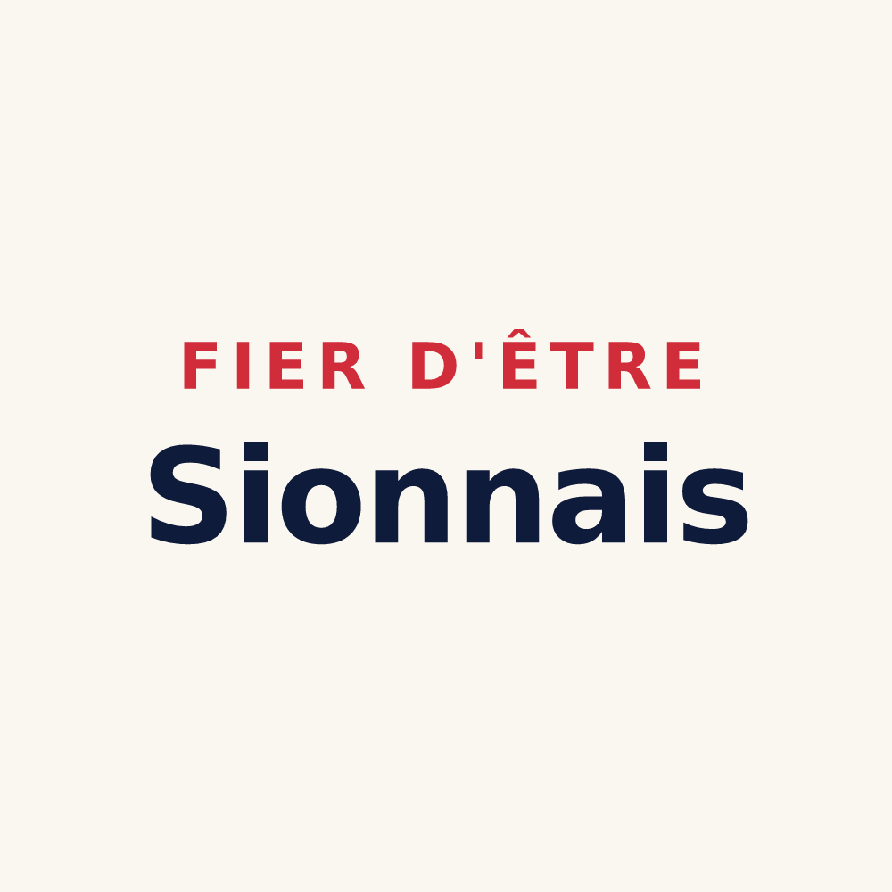 Tasse « Fier d'être Sionnais » — design pour Sion-les-Mines