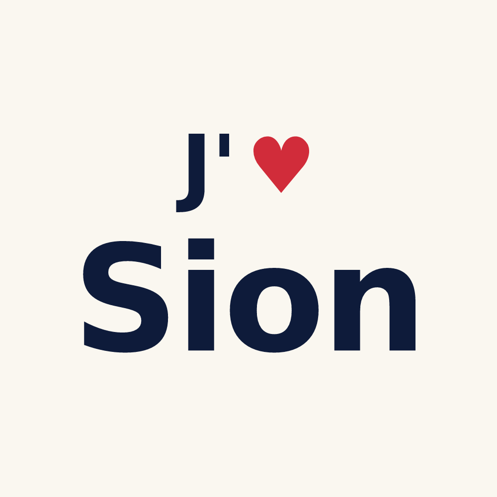 Tasse personnalisée Sion — design J'aime Sion