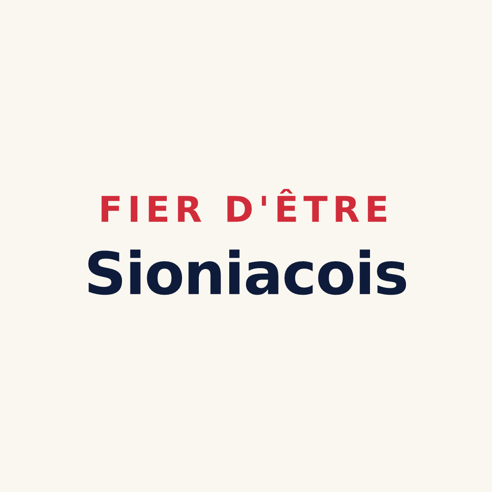 Tasse « Fier d'être Sioniacois » — design pour Sioniac