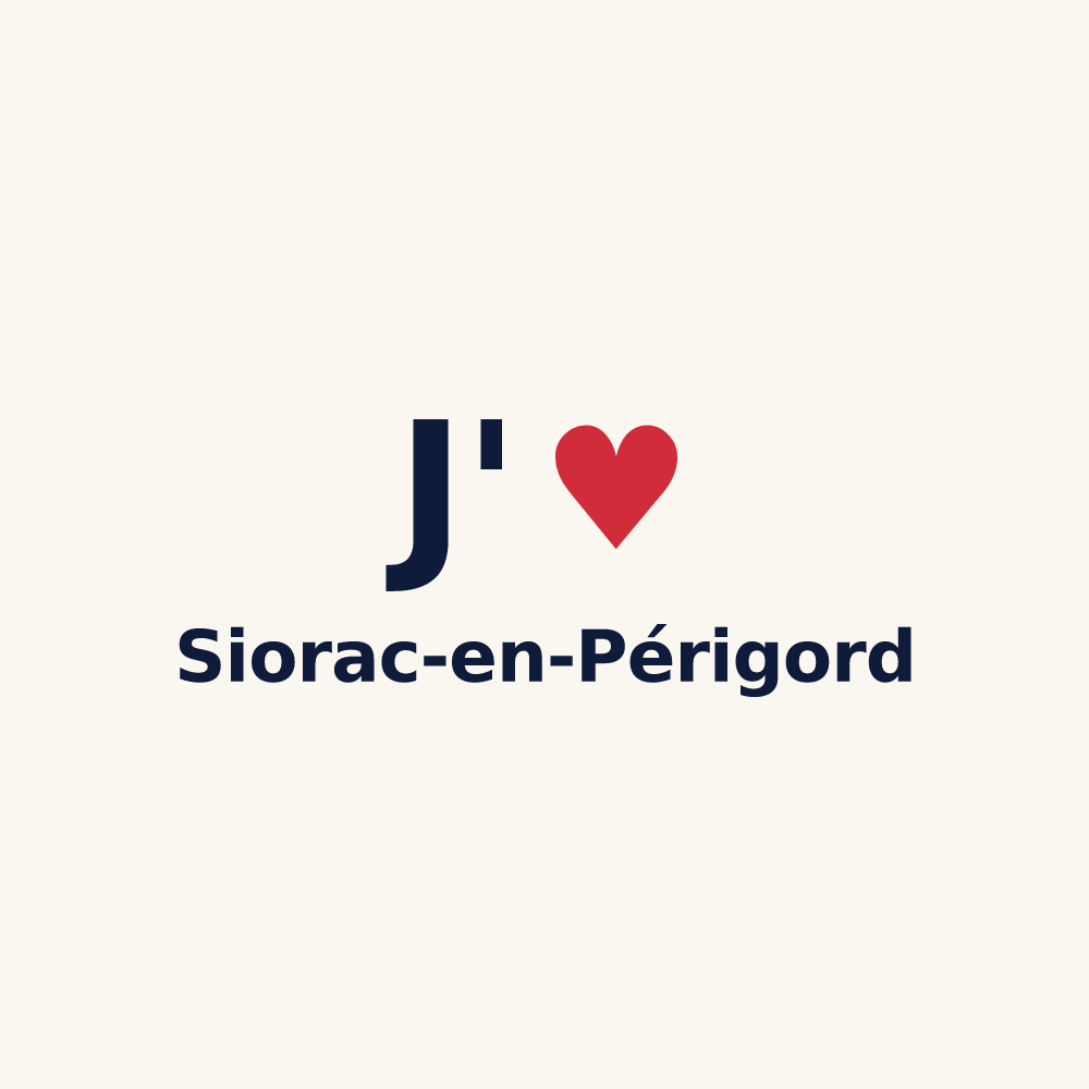 Tasse personnalisée Siorac-en-Périgord — design J'aime Siorac-en-Périgord