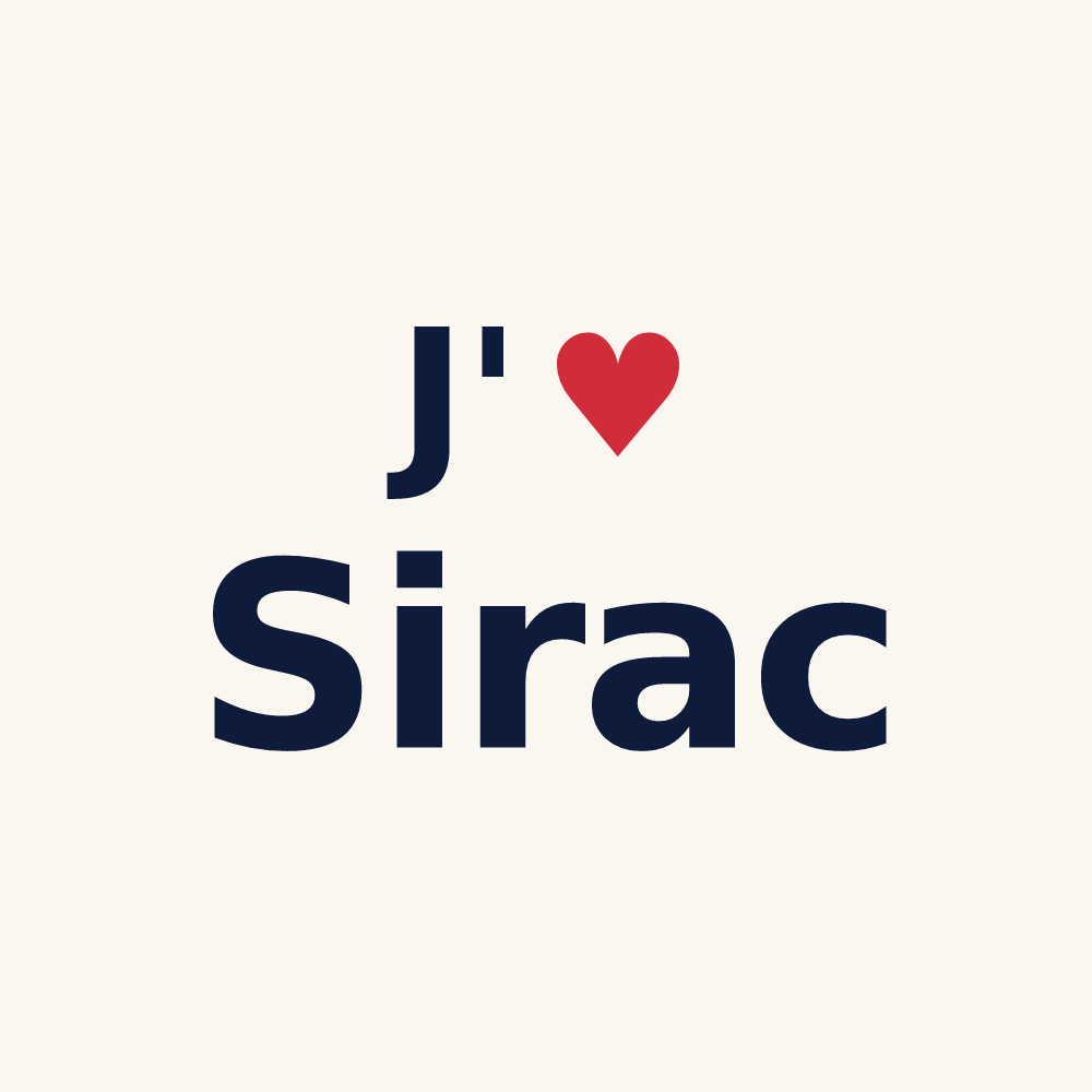 Tasse personnalisée Sirac — design J'aime Sirac