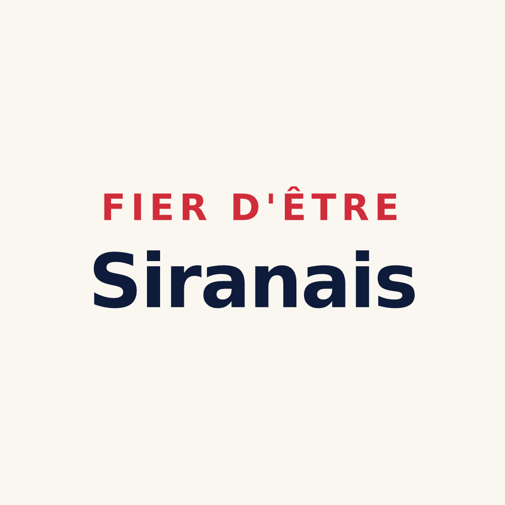 Tasse « Fier d'être Siranais » — design pour Siran