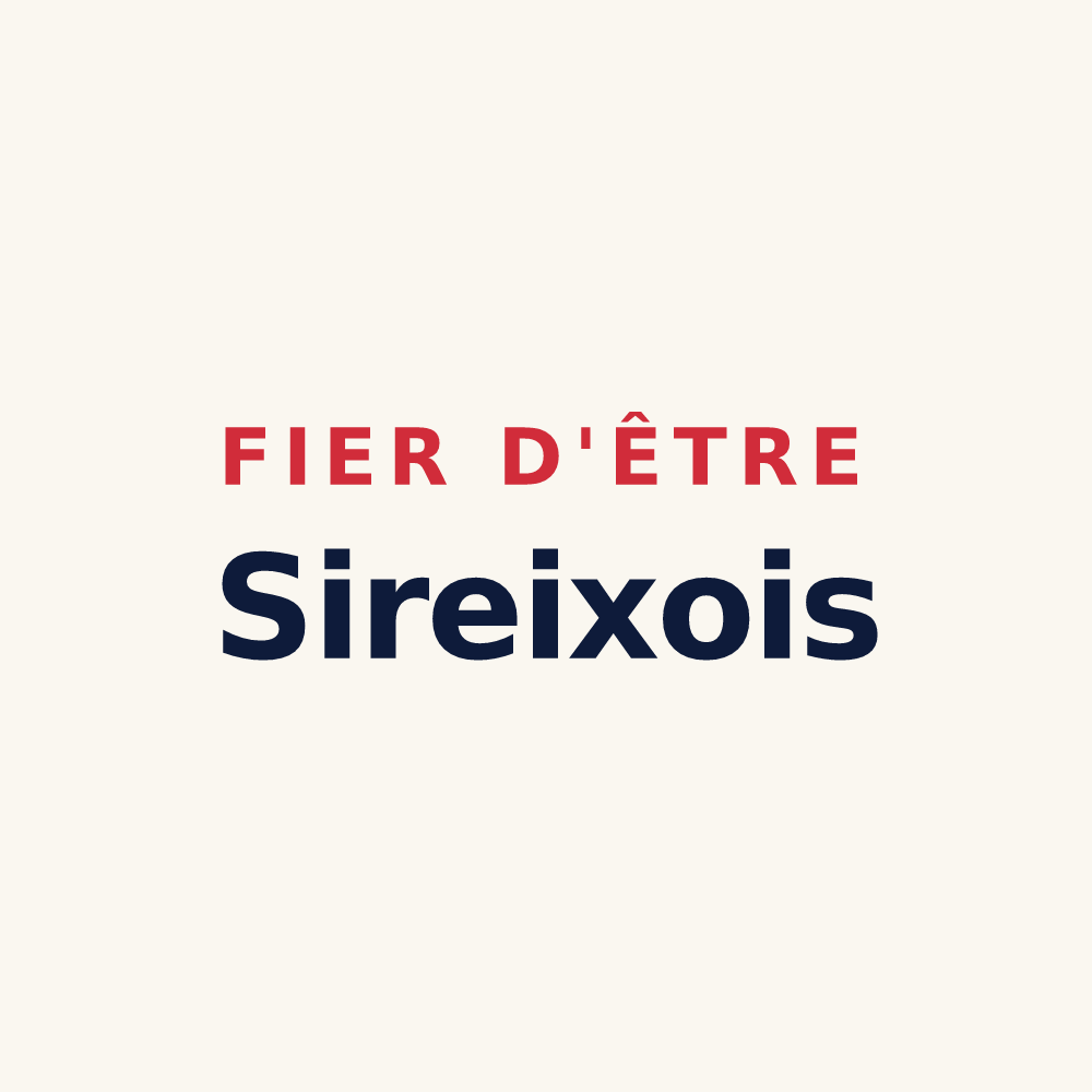 Tasse « Fier d'être Sireixois » — design pour Sireix