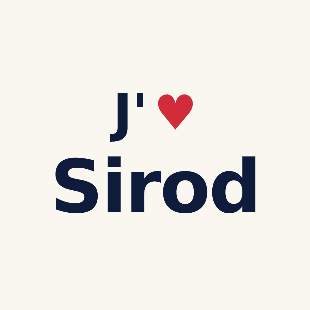 Tasse personnalisée Sirod — design J'aime Sirod