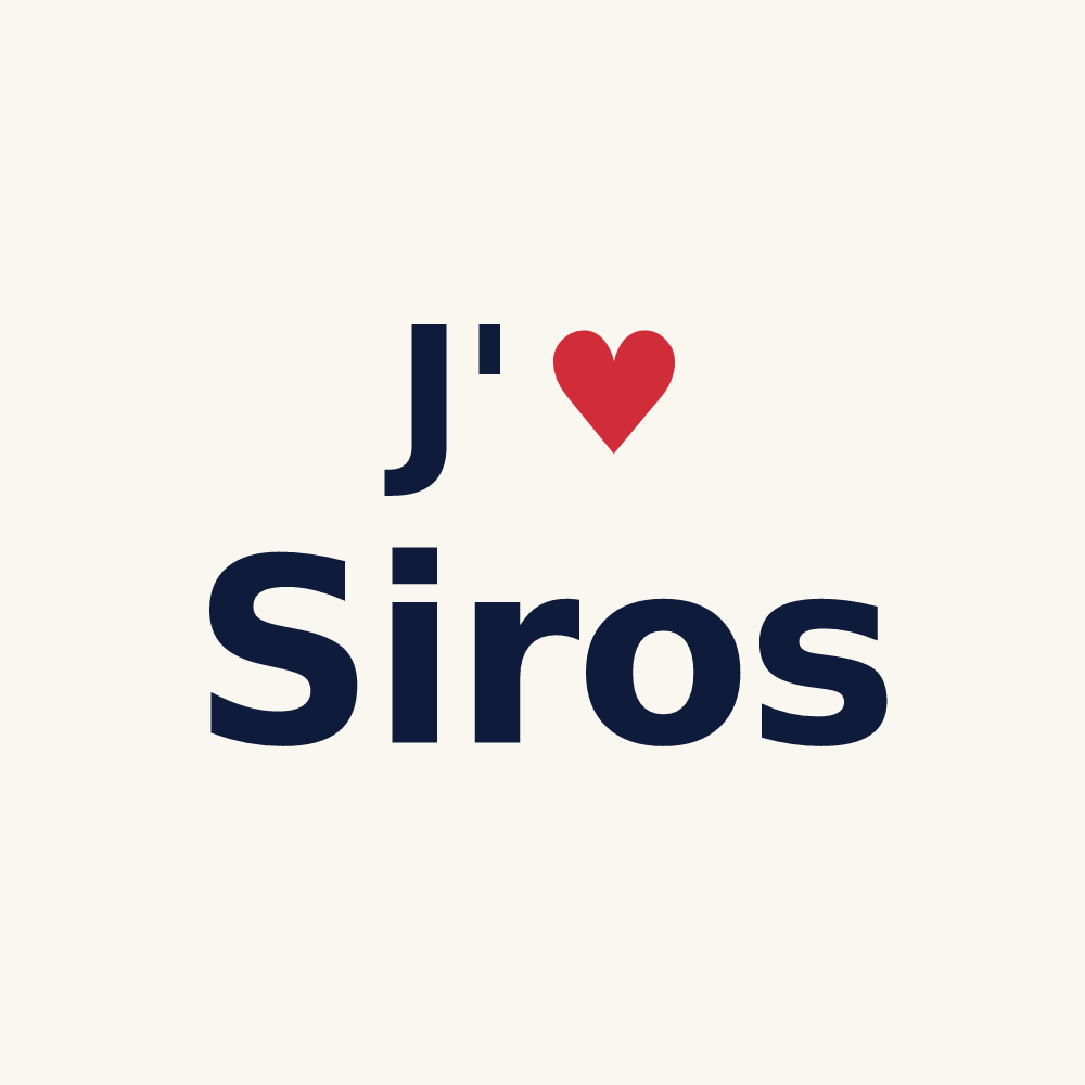 Tasse personnalisée Siros — design J'aime Siros