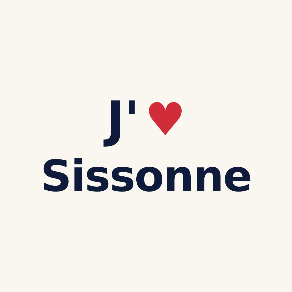 Tasse personnalisée Sissonne — design J'aime Sissonne