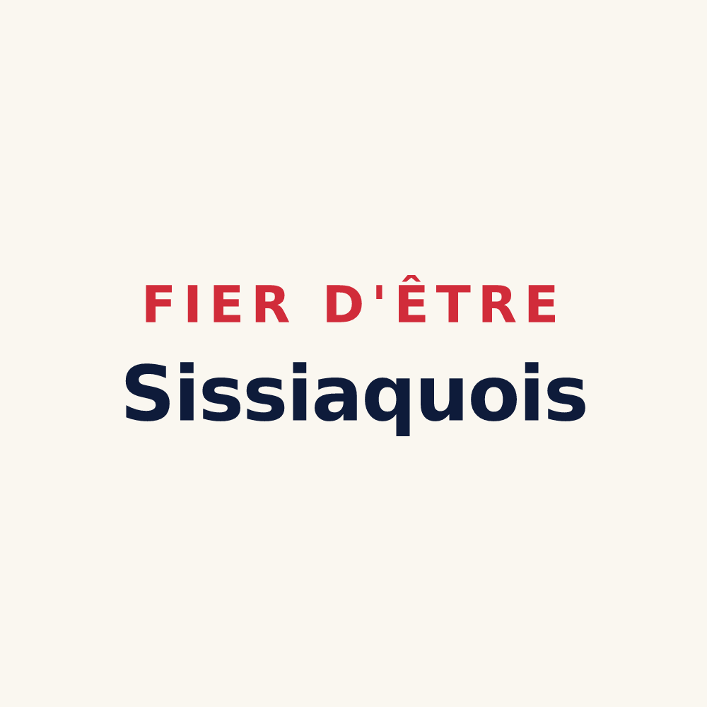 Tasse « Fier d'être Sissiaquois » — design pour Sissy