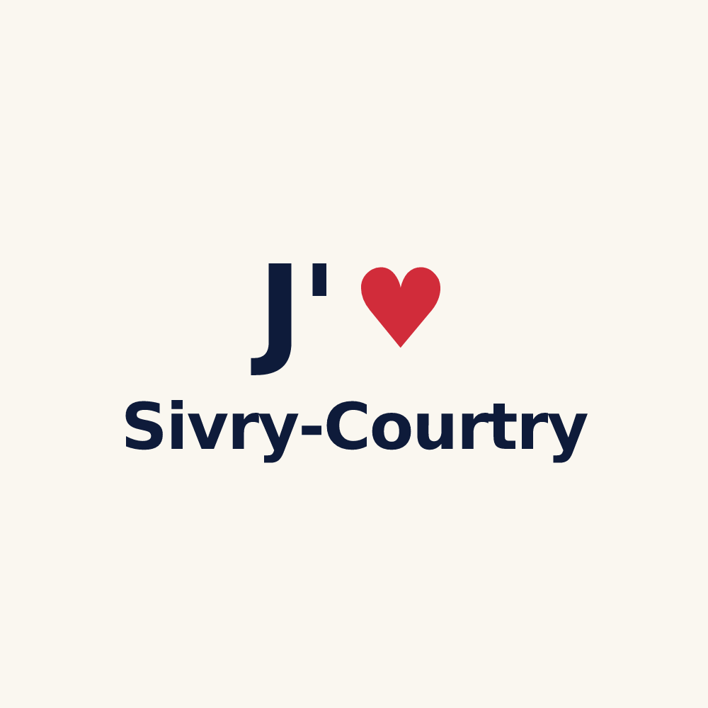 Tasse personnalisée Sivry-Courtry — design J'aime Sivry-Courtry