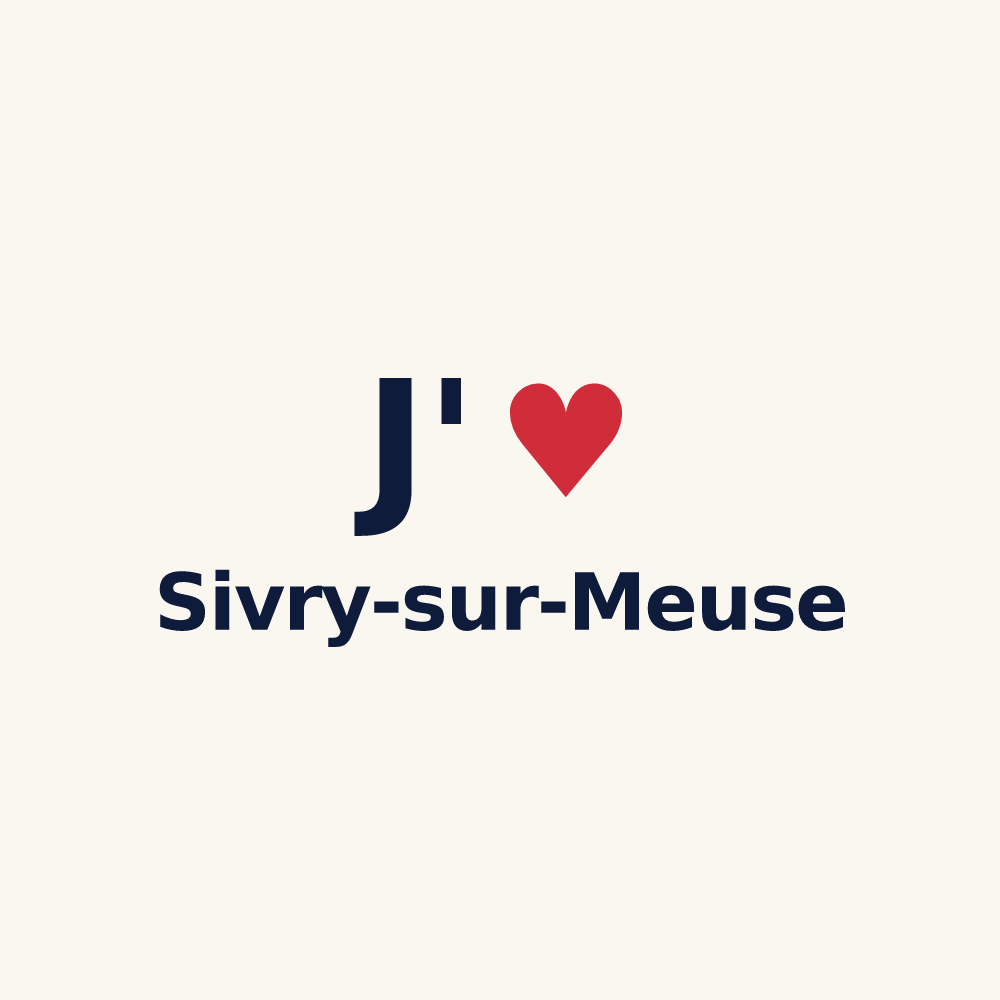 Tasse personnalisée Sivry-sur-Meuse — design J'aime Sivry-sur-Meuse