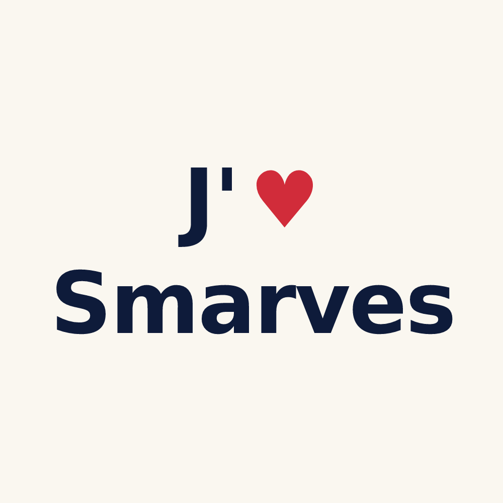 Tasse personnalisée Smarves — design J'aime Smarves
