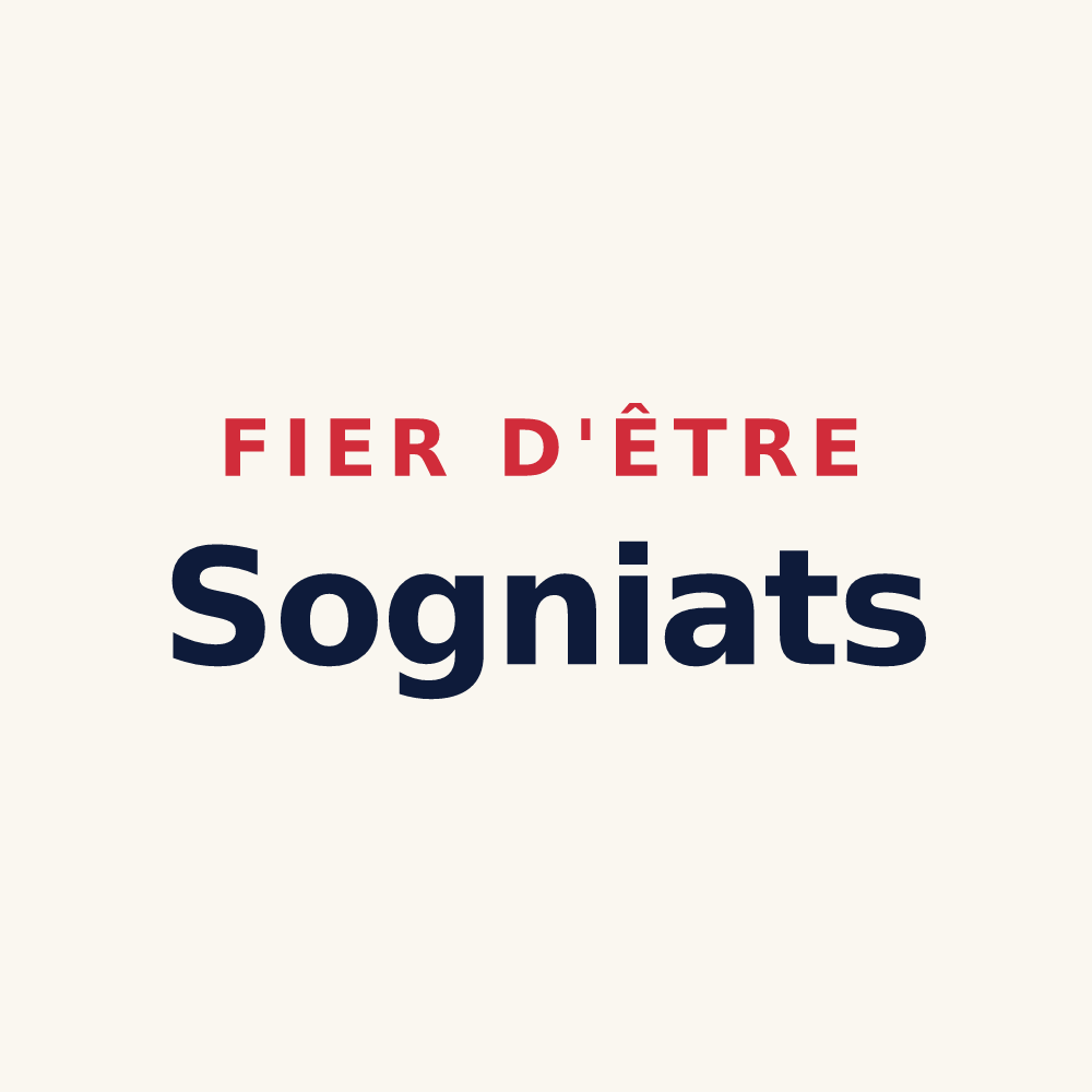 Tasse « Fier d'être Sogniats » — design pour Sogny-aux-Moulins