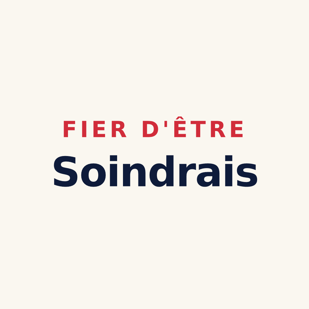 Tasse « Fier d'être Soindrais » — design pour Soindres