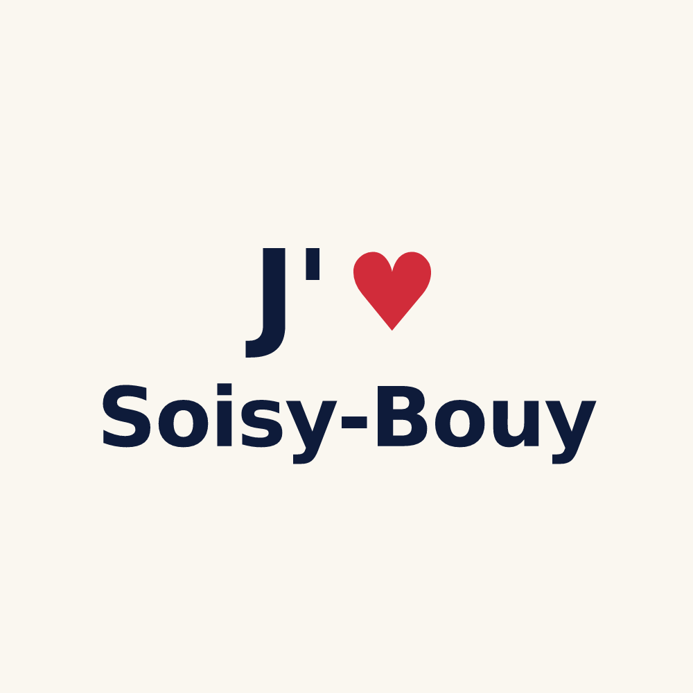 Tasse personnalisée Soisy-Bouy — design J'aime Soisy-Bouy